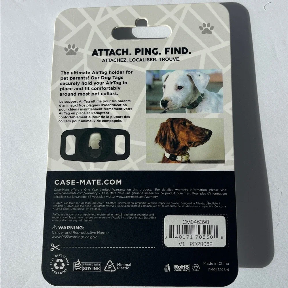 Case-Mate AirTag Dog Tag - Glow in the Dark‎